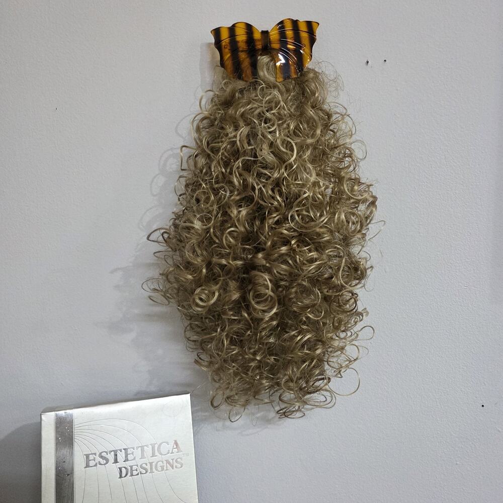 ESTETICA DESIGNS Long Curly Ponytail 24" Hair Extension Butterfly Barrette Clip